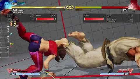 SFV AE Laura V-Trigger 1 Combo (13-Hits, 506 Damage)