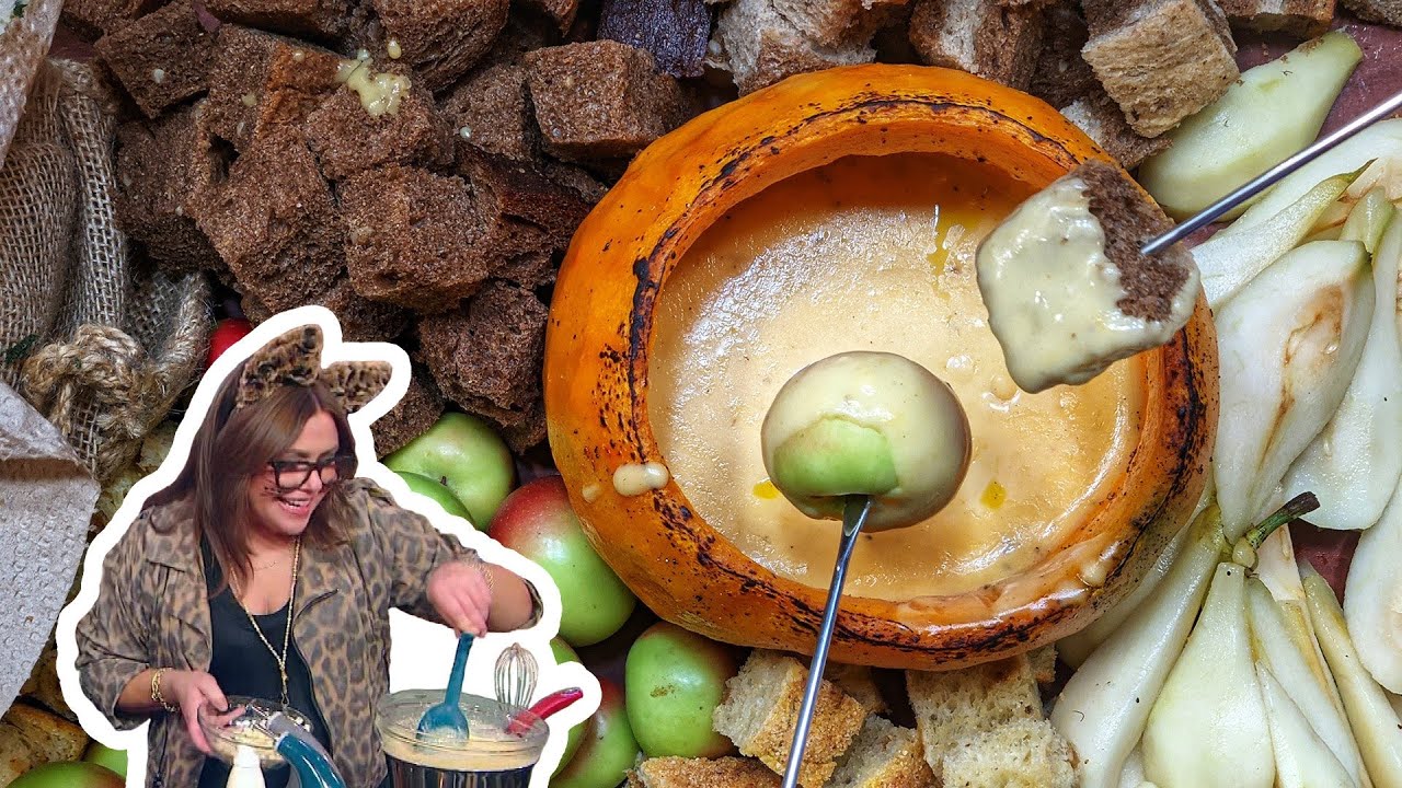 How to Make Fonduta-Filled Roast Pumpkin | Cheesy Halloween Snack | Rachael Ray | Rachael Ray Show