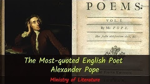 Alexander Pope Biography and Works