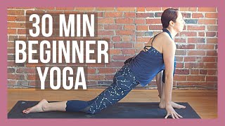 30 min Beginner Yoga  Full Body Yoga Stretch No Props Needed