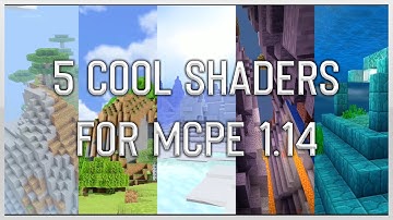 5 COOL SHADERS FOR MCPE 1.14