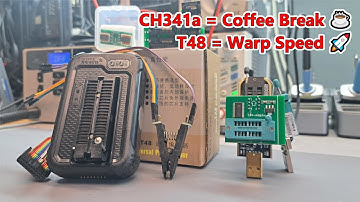 XGecu T48(TL866 3rd generation) - Installation and overview - Speed comparison with CH341a