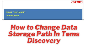 Tems Discovery How to Change Data Storage Path || By:- Chandra Mohan Singh