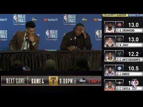 Kawhi Leonard & Danny Green Press Conference | NBA Finals Game 3