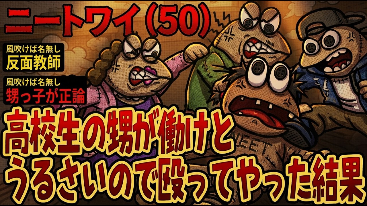 【アホの殿堂】 高校生の甥が働けとうるさいので殴ってやった結果  【2ch爆笑スレ】