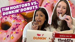 Dunkin' Donuts vs. Tim Hortons Taste Test