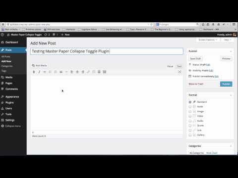 Master Paper Collapse Toggle Plugin - Usage