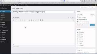 Master Paper Collapse Toggle Plugin - Usage