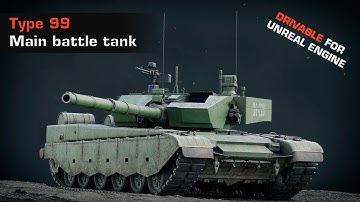 Chinese Type 99 MBT turntable 3d diorama