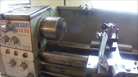 Online Auction Sharp Model 1230 Gap Bed Engine Lathe