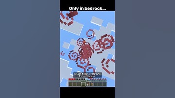 Minecraft Only in bedrock #minecraft #shorts