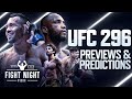 UFC 296: Edwards vs. Covington Full Card Previews &amp; Predictions