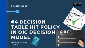 Part#4 Rules: Hit policy of decision table in Oracle Integration Cloud (OIC) Decision Model