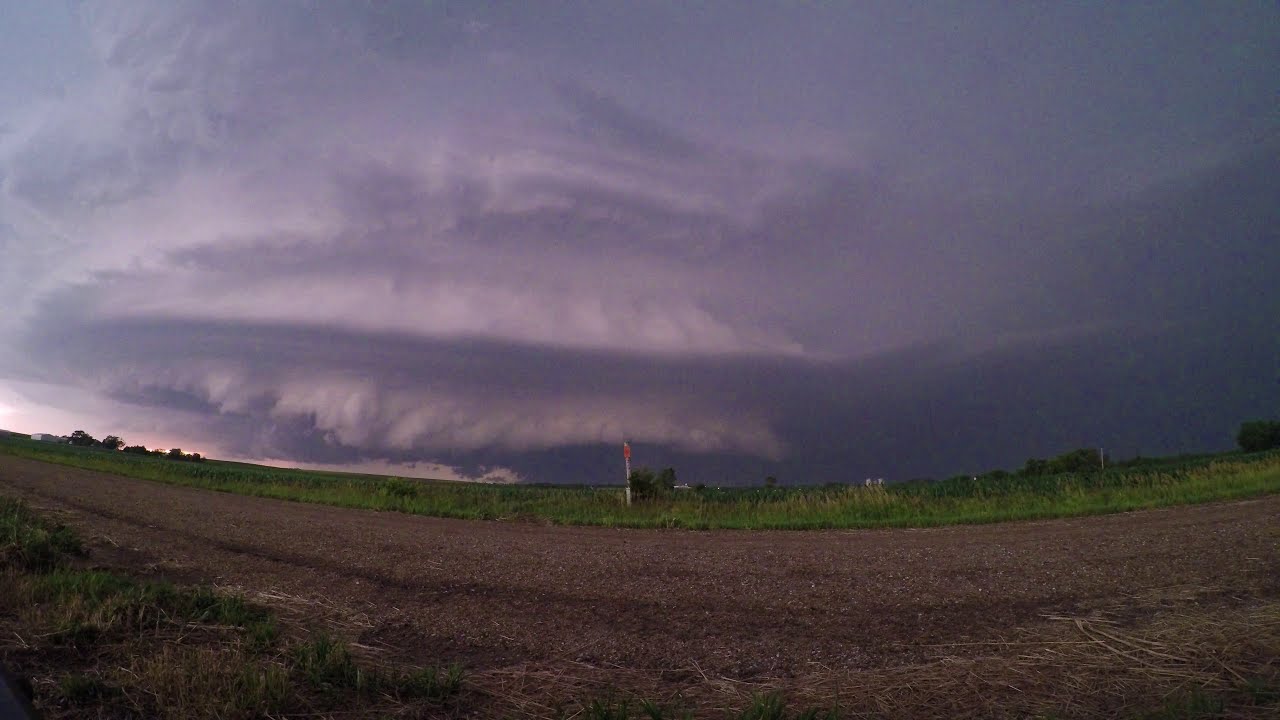 Tornadic Supercell 1 Year Later (Incredible) Wilber, Nebraska June 16