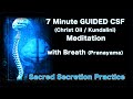 Sacred secretion practice  7 minute guided csf meditation  breath for christ oil kundalini energy