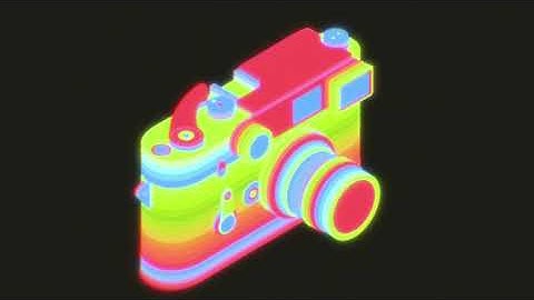 Leica M3 Neon-Isometric Motion graphics design