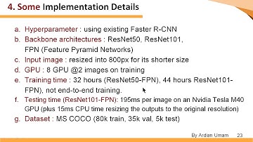 5 Mask RCNN - Some Implementation Details