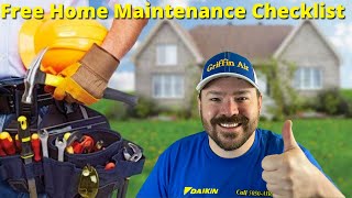 FREE Home MAINTENANCE Checklist!