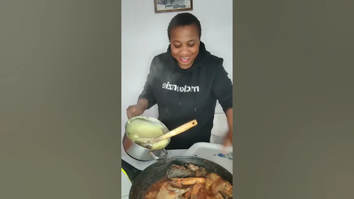 HOT L🔥FUFU SPICY FISH PEPPER SOUP 😋#ASMR #MUKBANG #EATINGSHOW