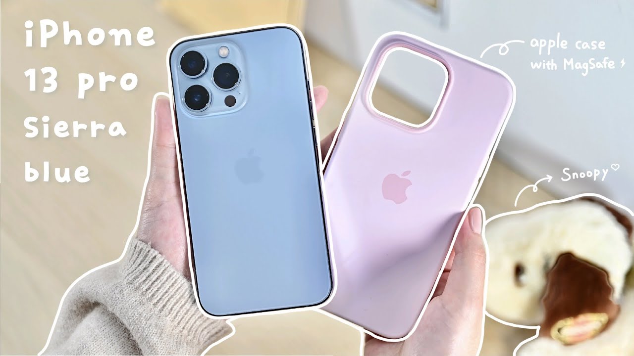 🐋iPhone 13 pro (sierra blue) unboxing + 🌸accessory - YouTube