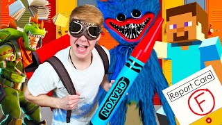 Trying To SURVIVE Video Game HIGH SCHOOL! (I Failed)