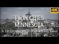 Twin cities minnesota  a historical tour thru time  cinematic aerial travel film 4k