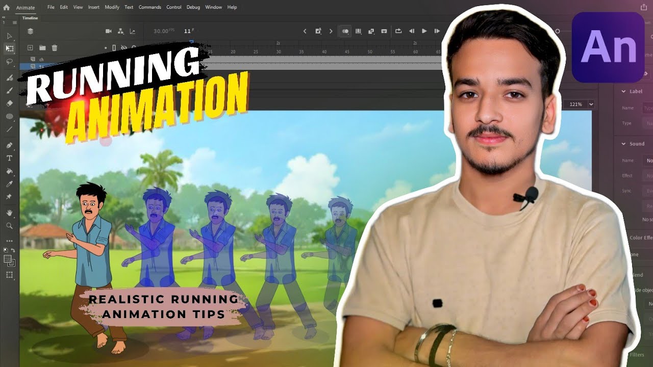 Animate CC में दौड़ता हुआ Animation कैसे बनाएं | Running Cycle Full Tutorial 😱😱