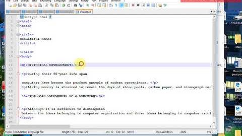 HTML and CSS tutorial 4 How to make paragraphs, line breaks and spaces between words