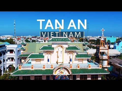 Tan An Church in Long An - Vietnam Travel Guide | Flycam Nhà Thờ Tân An, Long An