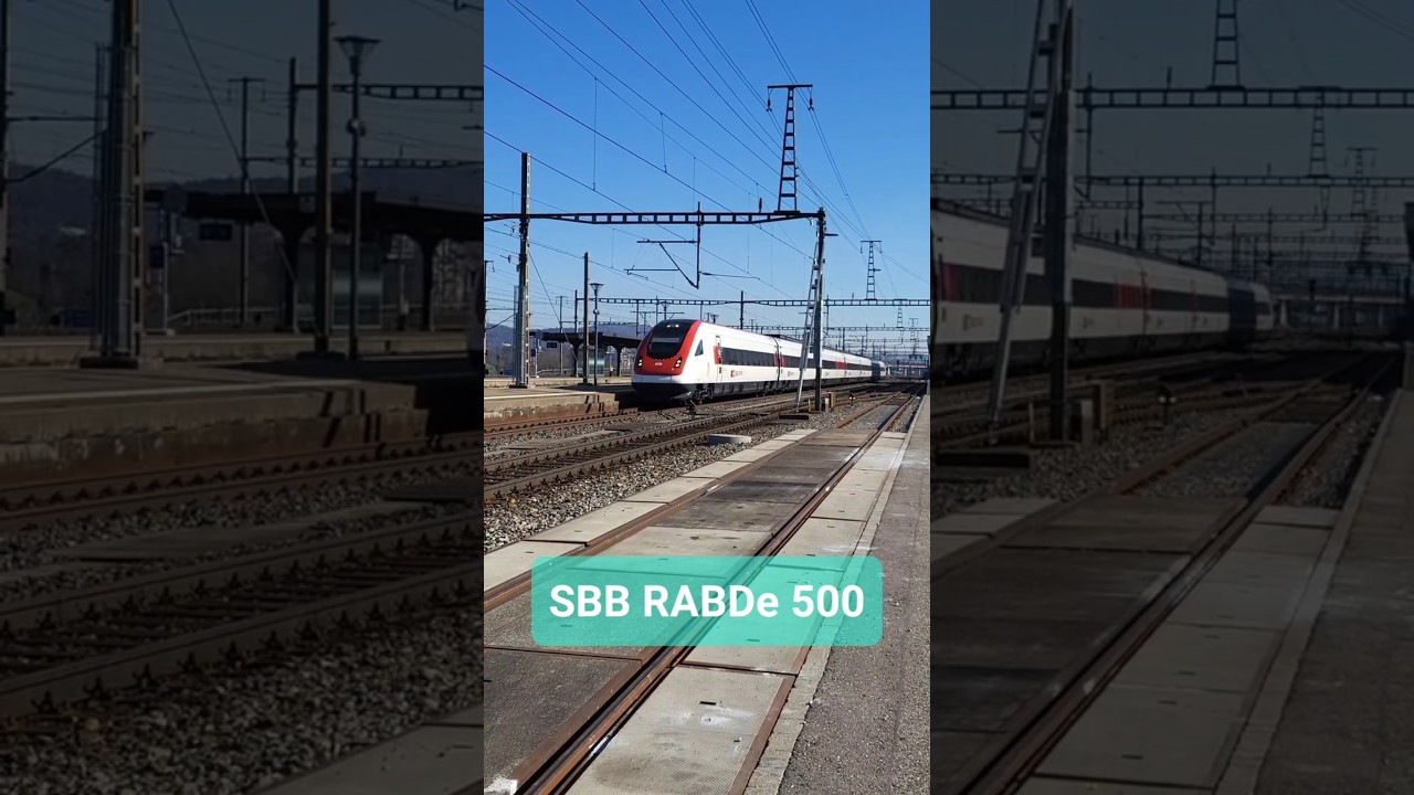 SBB RABDe500 (ICN) beim Bahnhof Killwangen-Spreitenbach, Kanton Aargau, Schweiz 2023 / #shorts