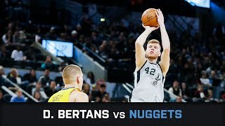 Davis Bertans' Highlights: 18 PTS, 1 AST, 6 threes vs Nuggets (13.01.2018)