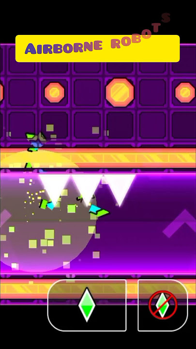 Airborne robots all secret ways! #geometrydash #gd #shorts