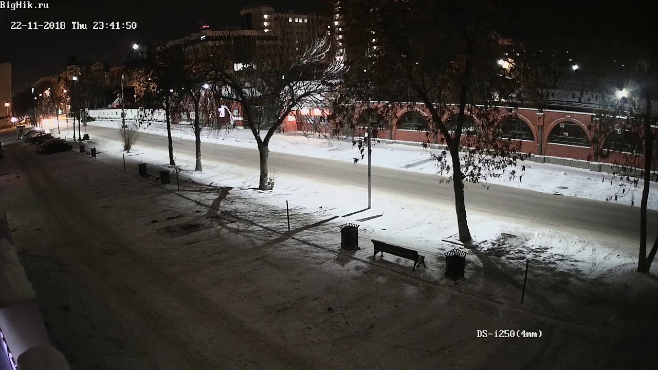Пример ночной съемки Ip камеры Hiwatch DS-I250 (4мм) - YouTube