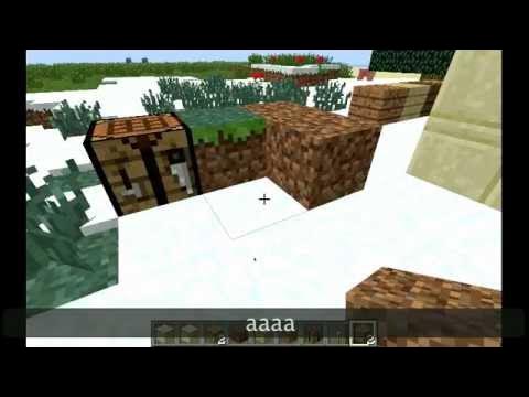 Minecraft 1.2.4 Update+ How to put a torch on a crafting table! - YouTube
