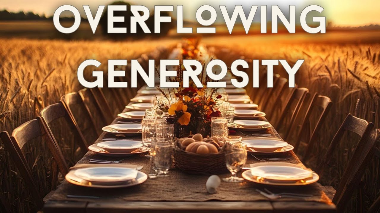 Generosity Overflows More Than Enough: