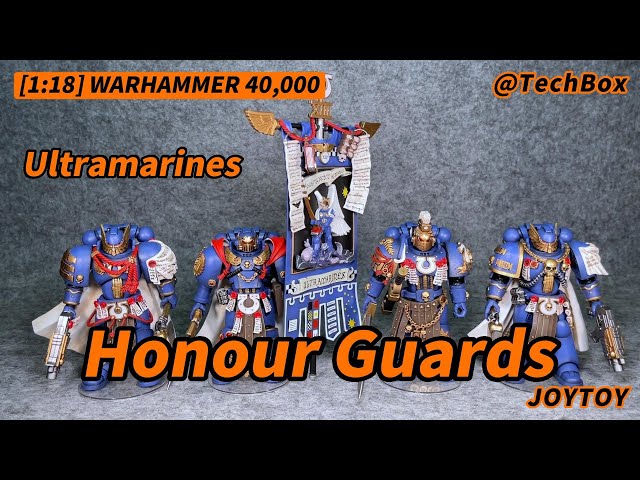 LEBOO JOYTOY × Warhammer 40k 1/18 Action Figure Ultramarines Honour Guard Capitolo Antica Joy Toy Figure