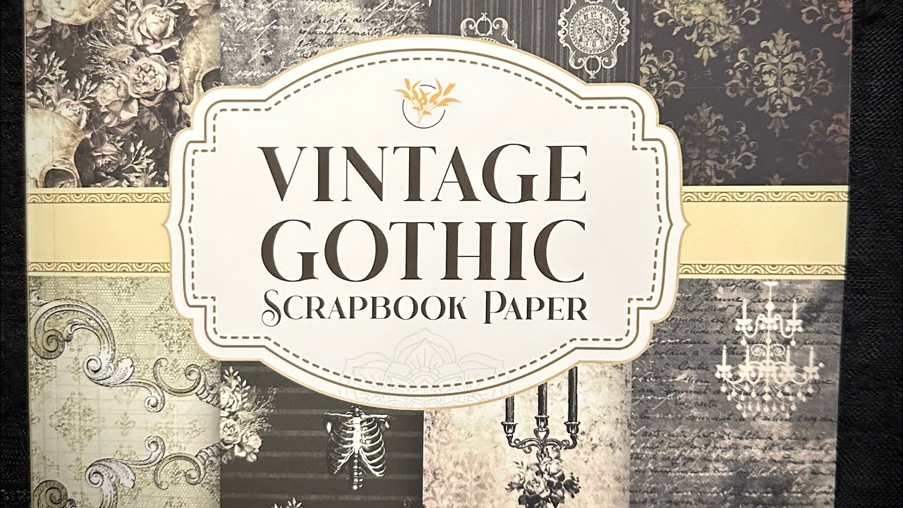 Vintage Gothic Scrapbook Paper 