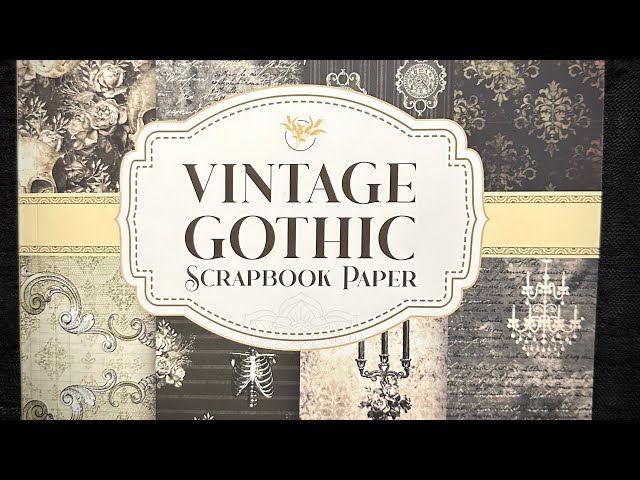 Vintage Gothic Scrapbook Paper 