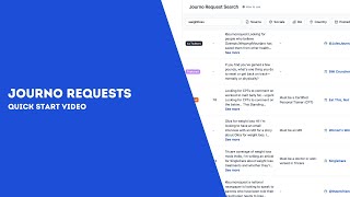 Quick start guide: Journalist Requests