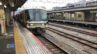 【湖西線のK編成重連！】221系　8連普通京都止　京都駅到着