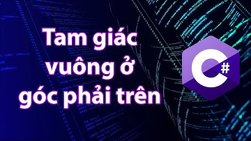 C# - Bài tập 3.7: Vẽ tam giác vuông góc phải trên