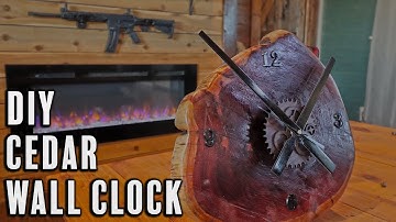 DIY Cedar Wall Clock - Under 10 Minutes