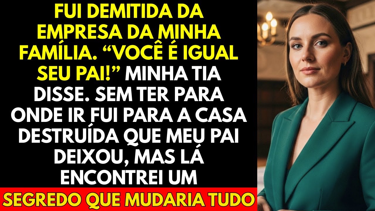 Fui Demitida Da Empresa Da Minha Família  “Você é Igual Seu Pai” Minha Tia Disse