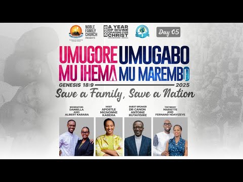 Umugore Mu Ihema Umugabo Mu Marembo 2025 Genesis 18 9 Day 5 With Apostle Mignonne Kabera