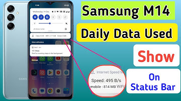 Samsung m14 Enable daily data Used | Samsung m14 Enable Data Usage Notification Bar