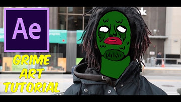 How To Make Music Video Grime Art - After Effects Tutorial