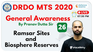 7:30 PM - DRDO MTS 2020 | General Awareness | GK by Pranav Sir | Ramsar Sites and Biosphere Reserves