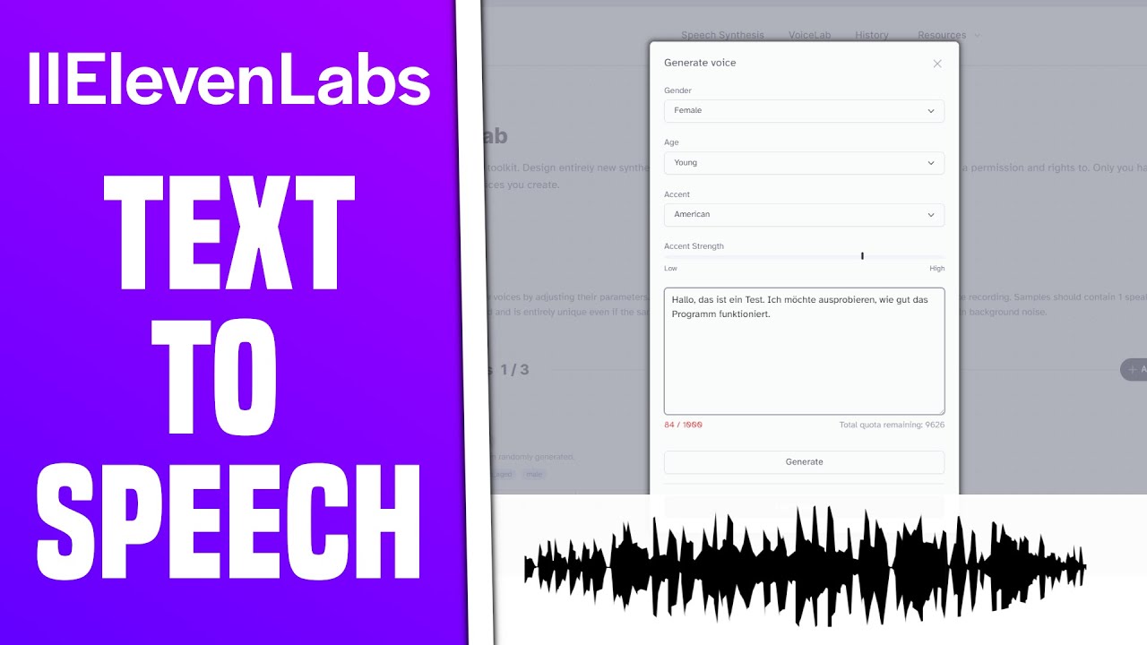 JEDE Stimme für Text To Speech benutzen | Elevenlabs Deutsch - YouTube