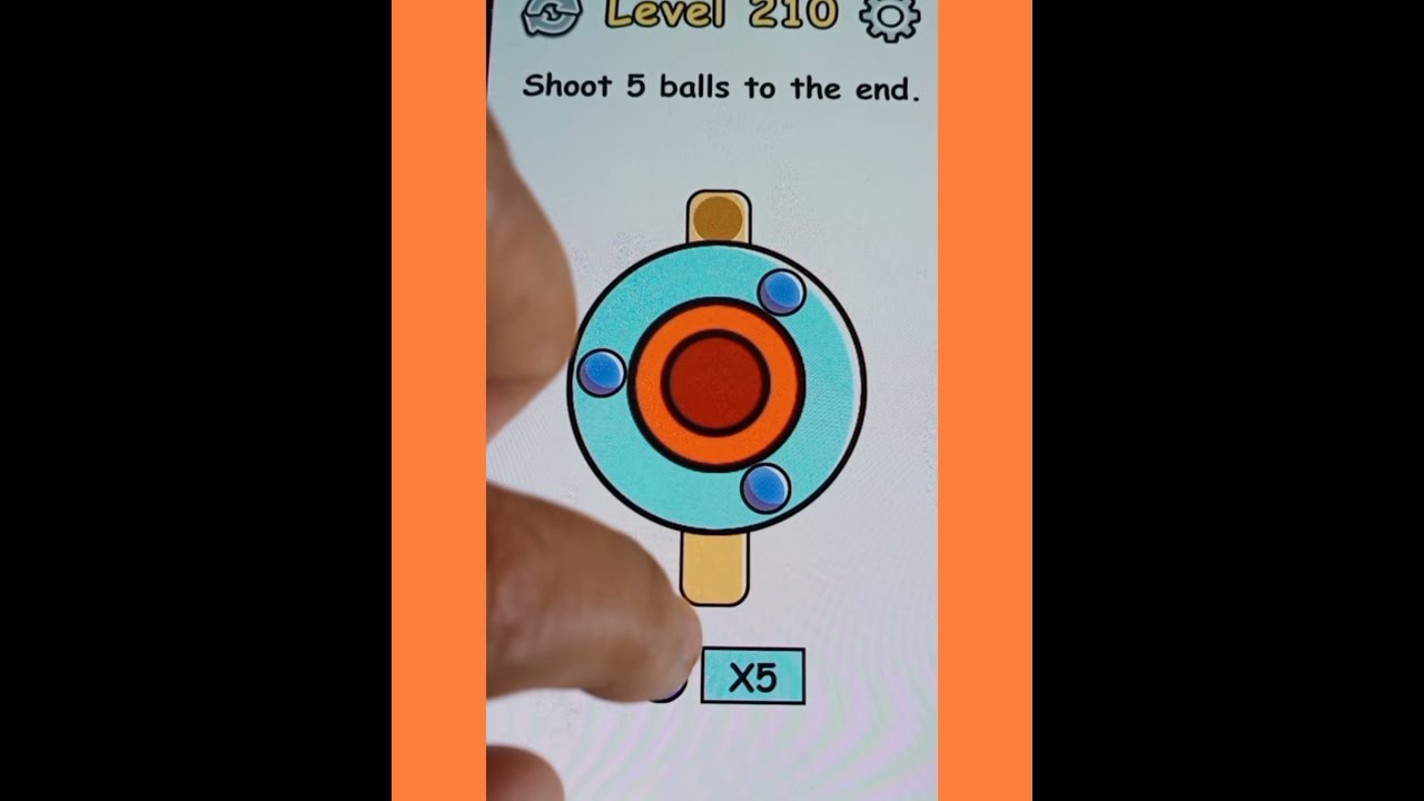 Brain crack # level 210 #Shoot 5 balls to the end - YouTube