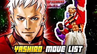 YASHIRO NANAKASE MOVE LIST - The King of Fighters 2002 Unlimited Match (KOF2002)